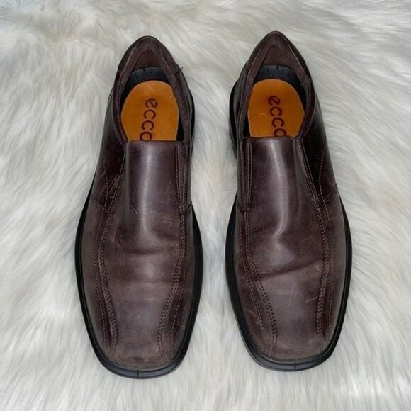 ECCO Helsinki Classic Bike Toe Loafer Sz - Picture 1 of 11